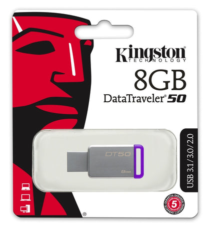 Kingston DataTraveler 50 8GB USB 3.1 Pen Drive