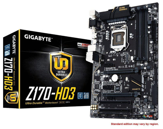 GIGABYTE Z170-HD3 Intel Compatible Motherboard for Desktop Computer/PC