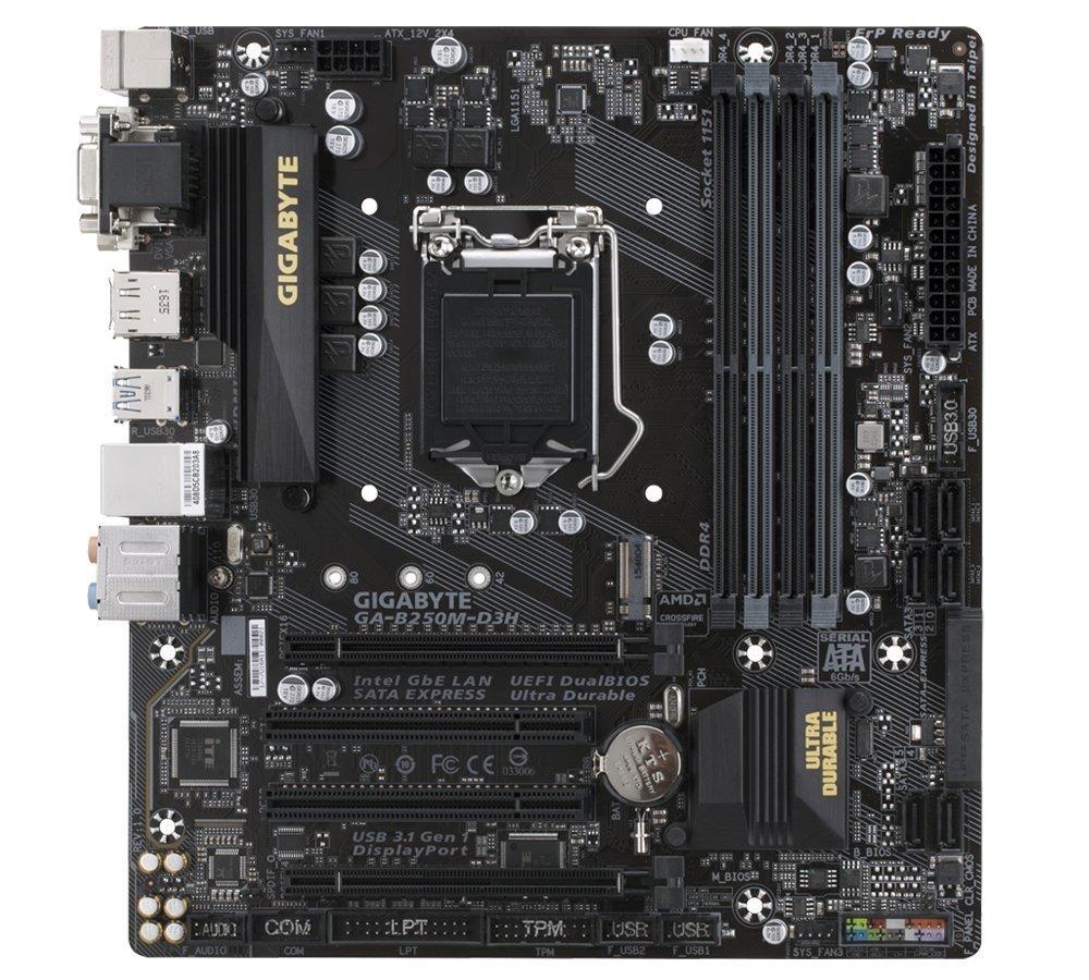 GIGABYTE B250M-D3H Intel Compatible Motherboard for Desktop Computer/PC