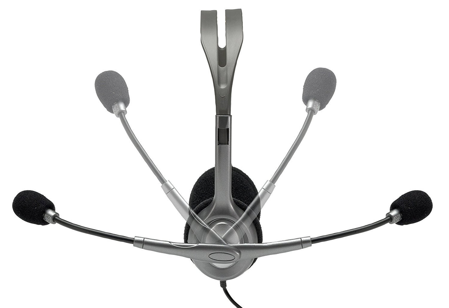 Logitech H110 Stereo Headset, Black & Grey