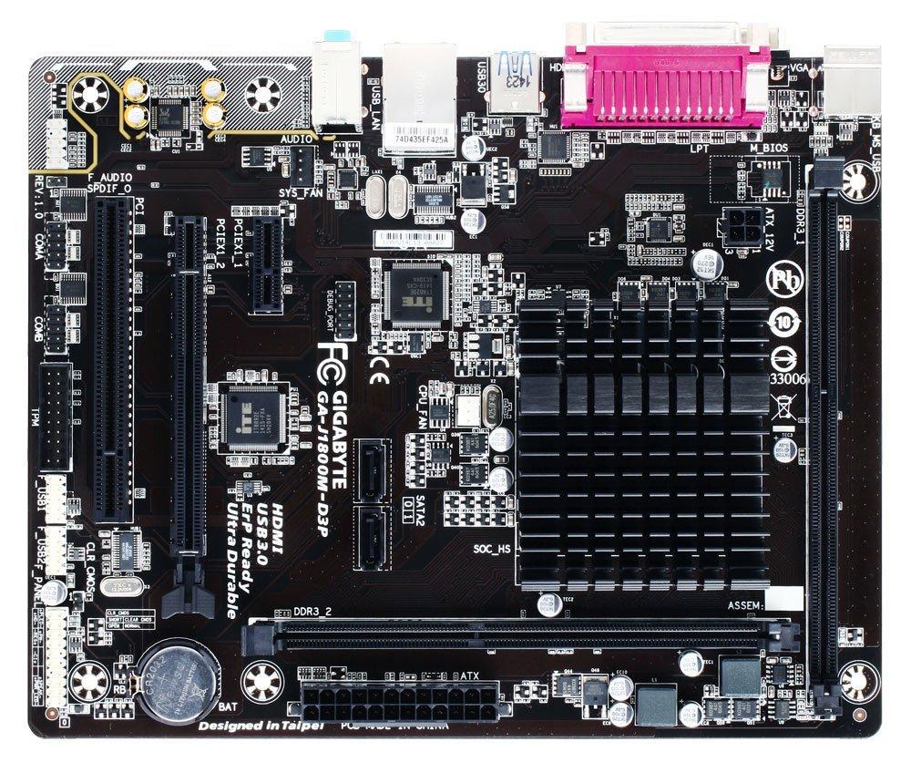 GIGABYTE J-1800M-D3P Motherboard and Intel processor for Desktop Computer/PC