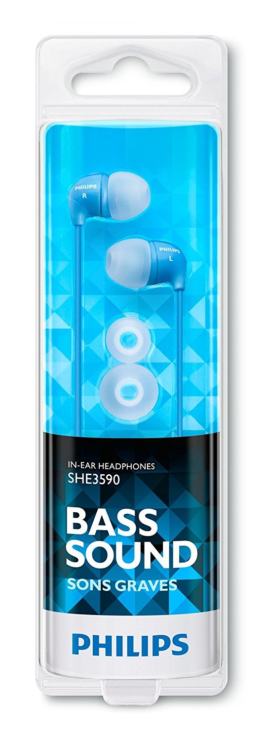 Philips SHE 3590BL/98 Free Headphone - Blue