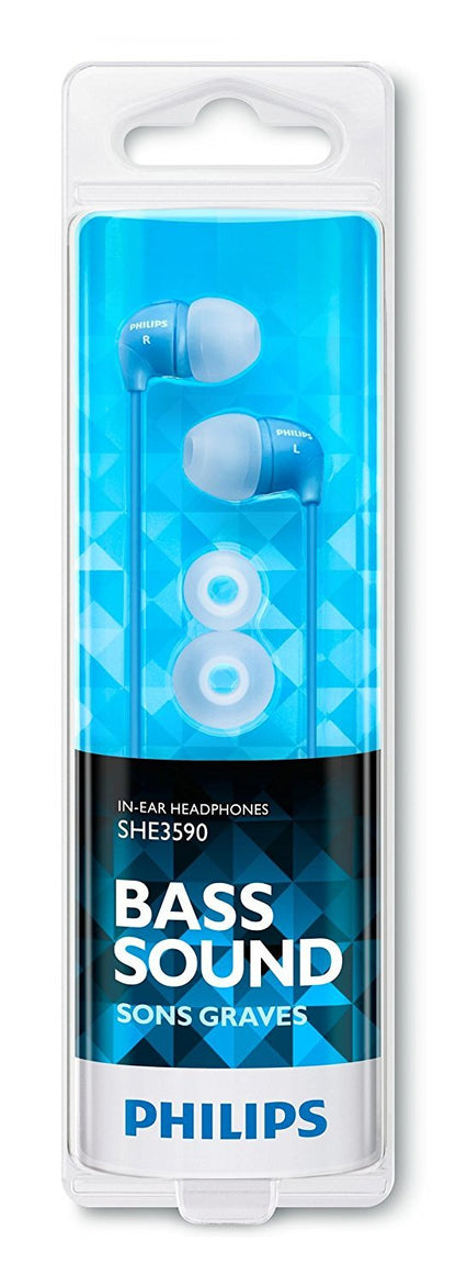Philips SHE 3590BL/98 Free Headphone - Blue