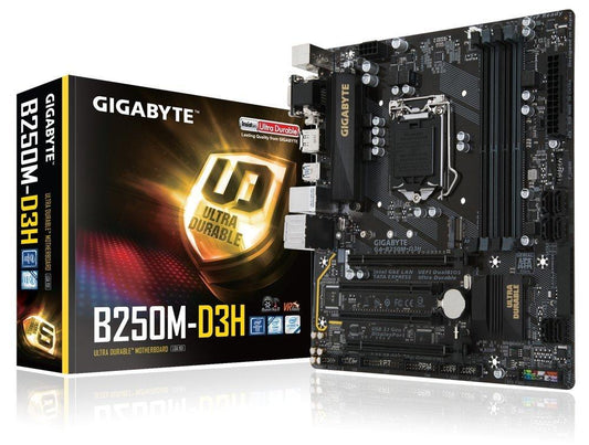 GIGABYTE B250M-D3H Intel Compatible Motherboard for Desktop Computer/PC