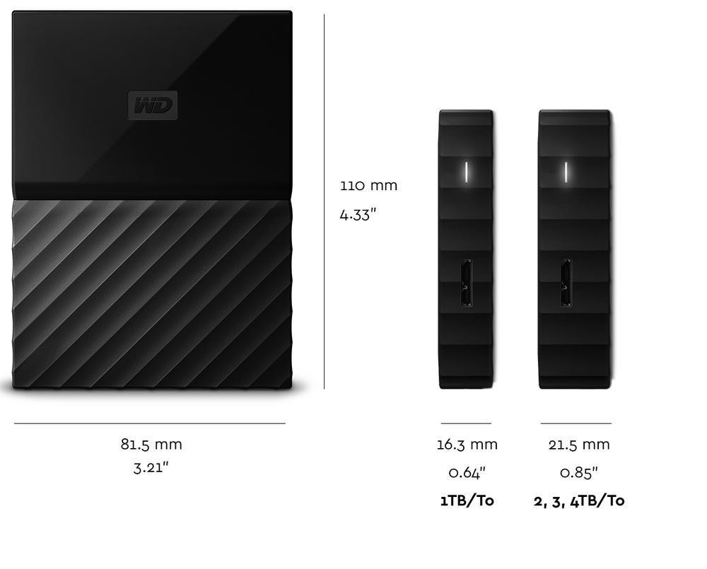 WD PASSPORT 4TB 2.5" ULTRA