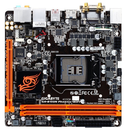 GIGABYTE B150N PHOENIX WIFI Intel Compatible Motherboard for Desktop Computer/PC