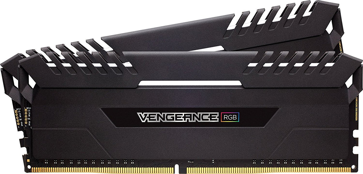 CORSAIR 16GB (2X8) DDR4 RGB (3200MHz) RAM for Desktop Computer/PC