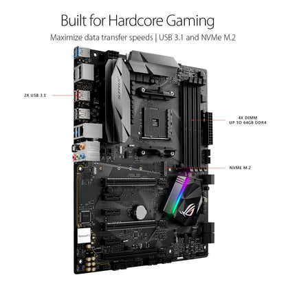 ASUS B350-F GAMING Compatible Motherboard for Desktop Computer/PC