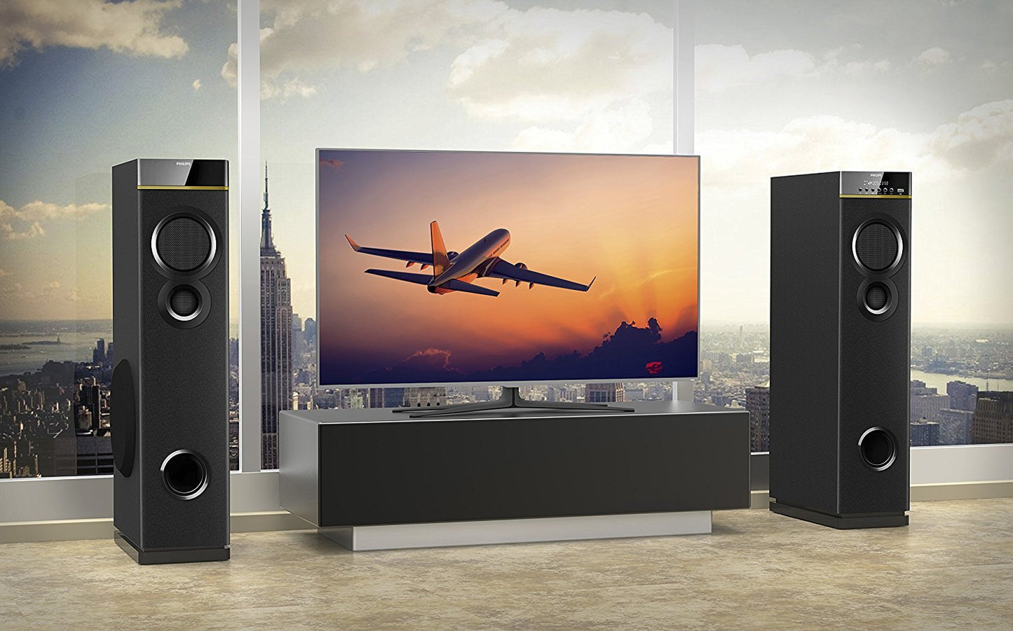 Philips SPA9080B BT Multimedia Tower Speakers (Black)
