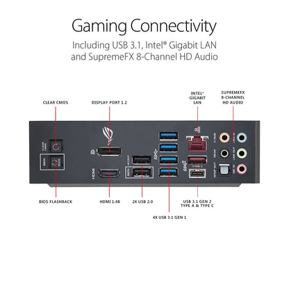 ASUS ROG MAXIMUS X HERO Intel Compatible Motherboard for Desktop Computer/PC