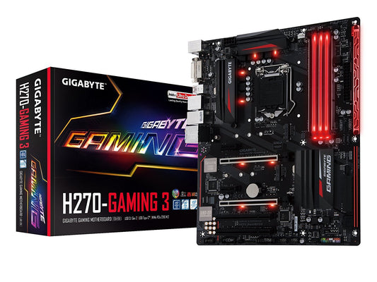 GIGABYTE H270 GAMING 3 Intel Compatible Motherboard for Desktop Computer/PC