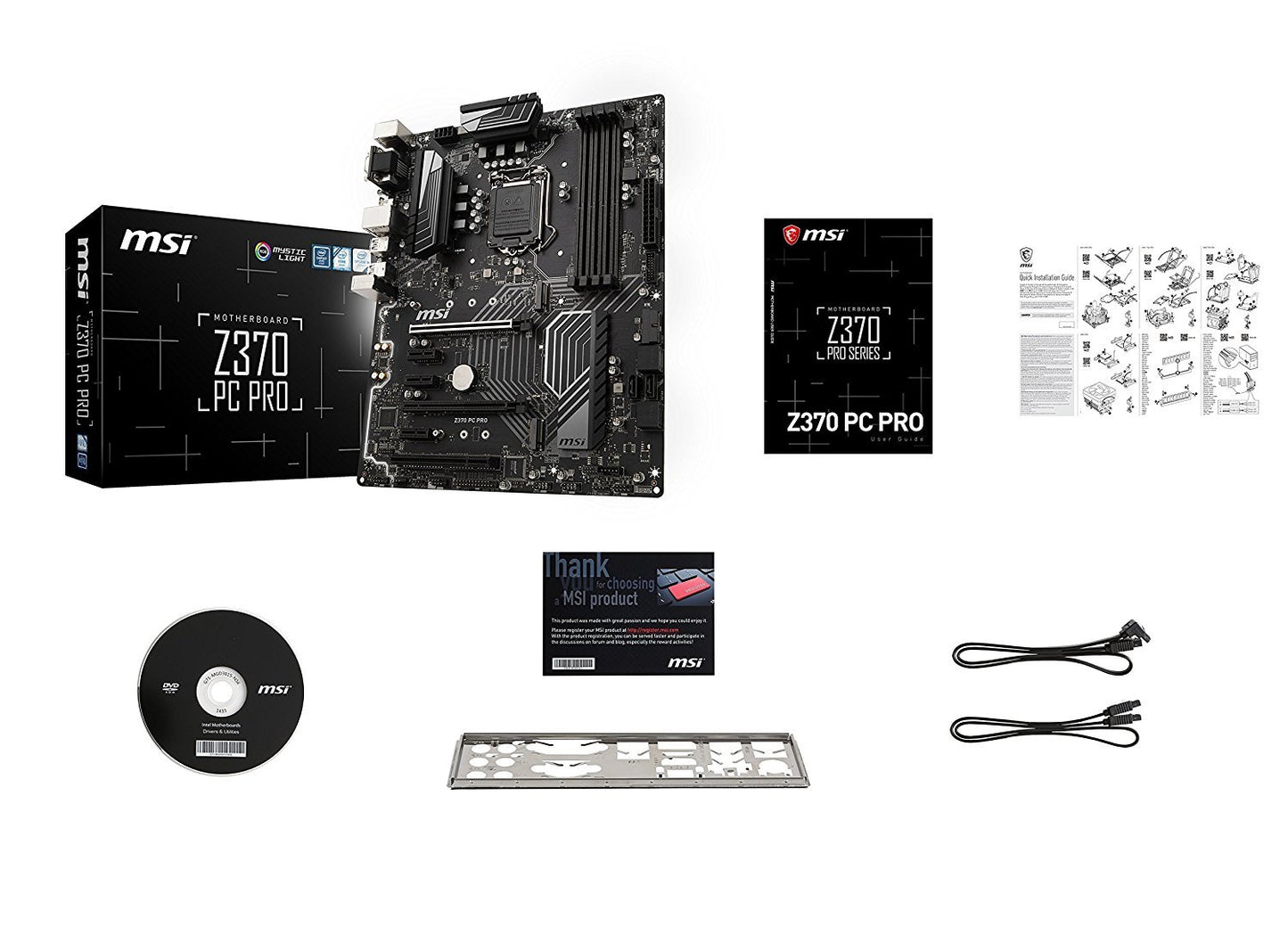 MSI Z370 PC PRO Intel Compatible Motherboard for Desktop Computer/PC