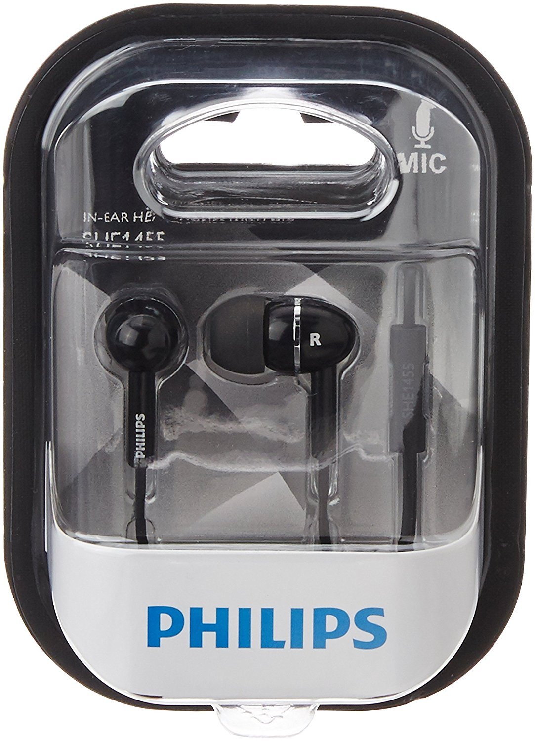 Philips SHE1455BK In-Ear Headphone With Mic (Black)