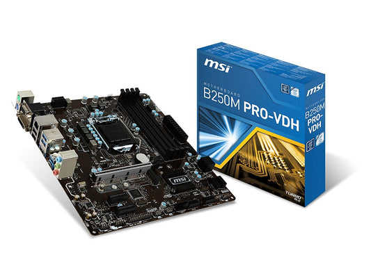 MSI B250M PRO-VDH Intel Compatible Motherboard for Desktop Computer/PC