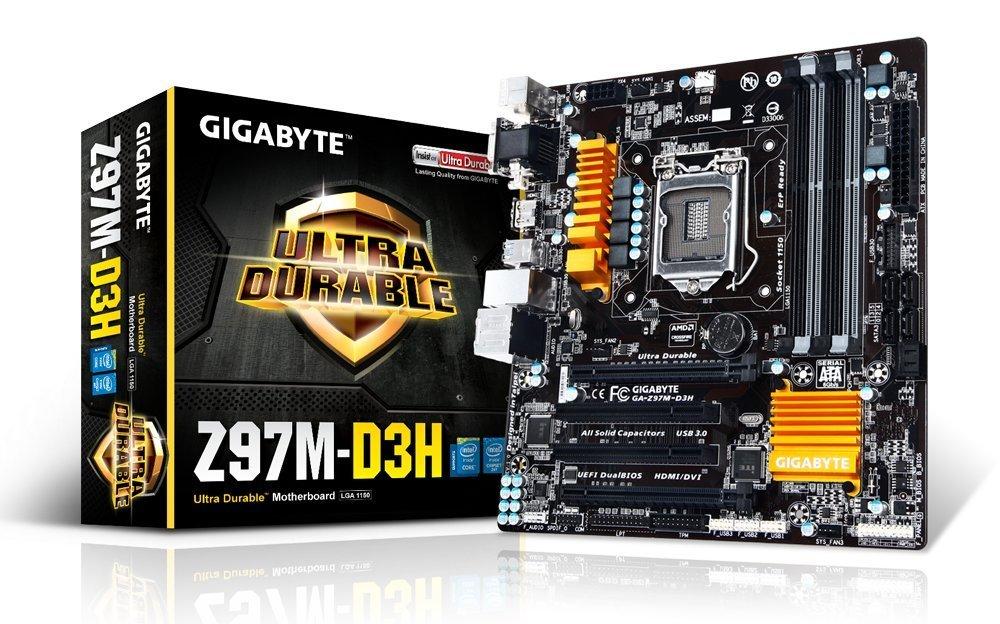 GIGABYTE Z97M-D3H Intel Compatible Motherboard for Desktop Computer/PC