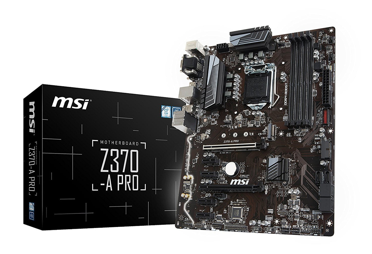 MSI Z370-A PRO Intel Compatible Motherboard for Desktop Computer/PC