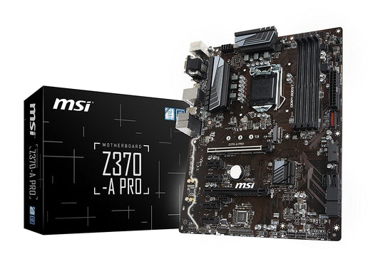 MSI Z370-A PRO Intel Compatible Motherboard for Desktop Computer/PC