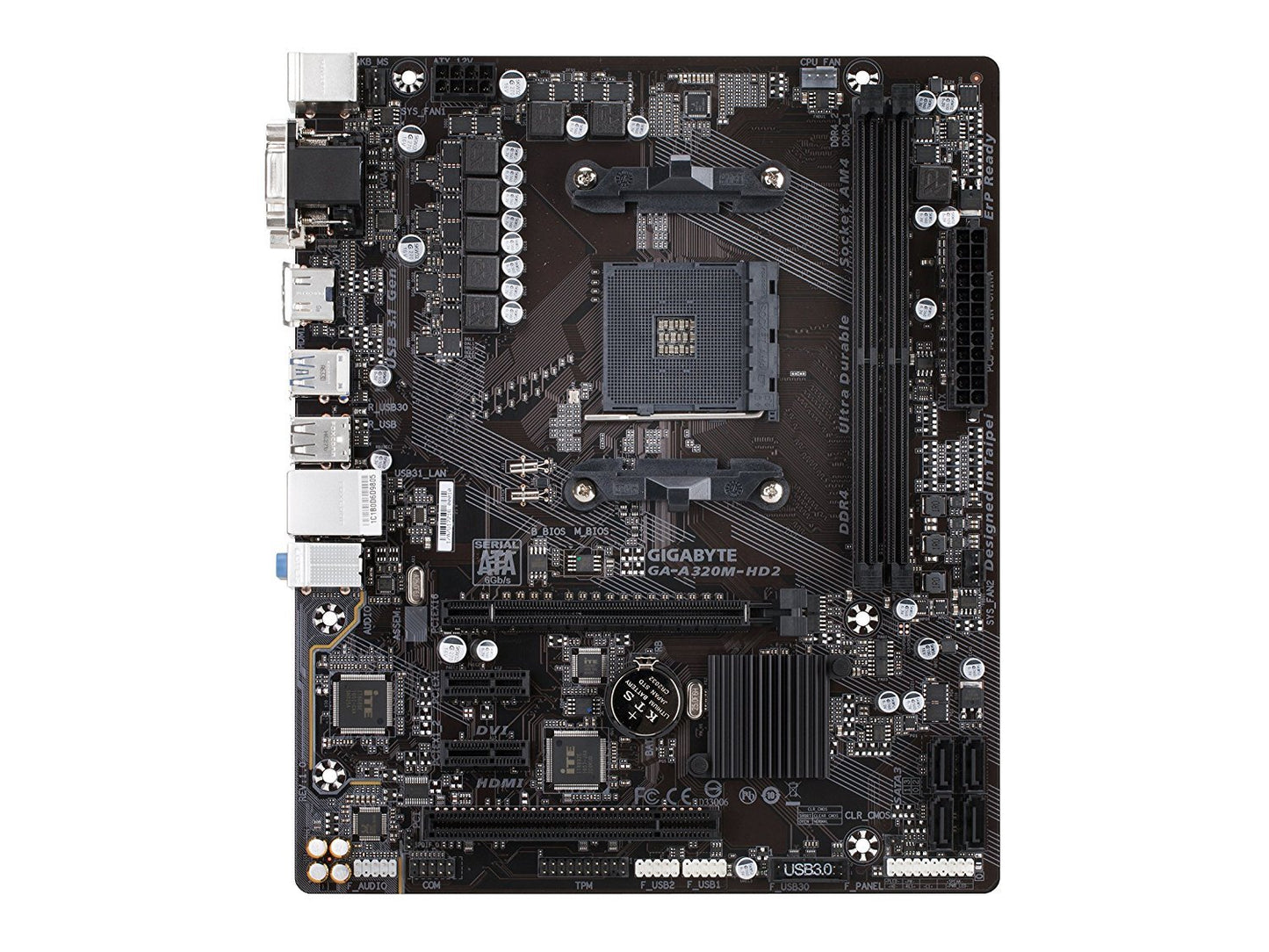 GIGABYTE A320M-HD2 AMD Compatible Motherboard for Desktop Computer/PC