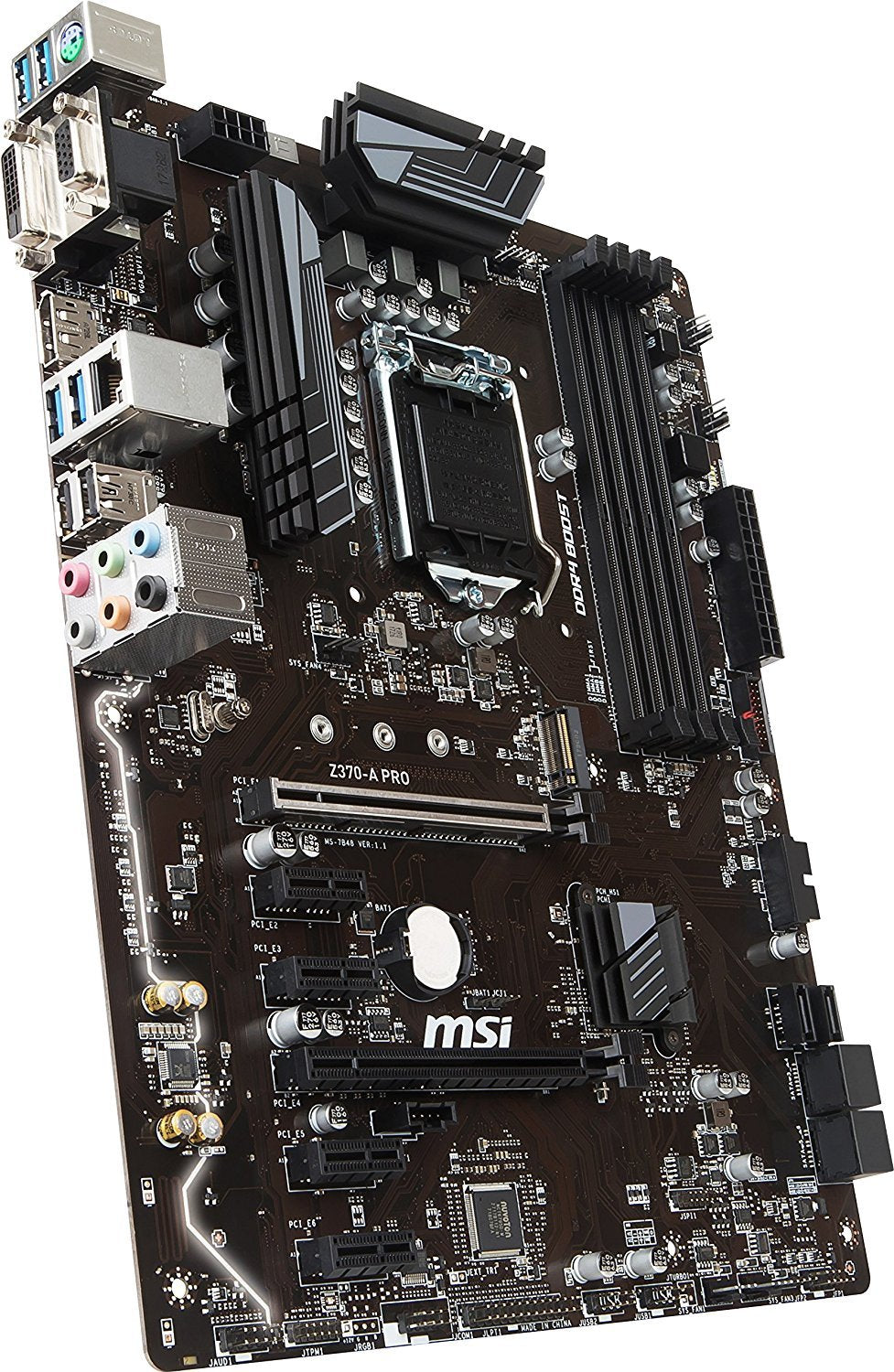 MSI Z370-A PRO Intel Compatible Motherboard for Desktop Computer/PC