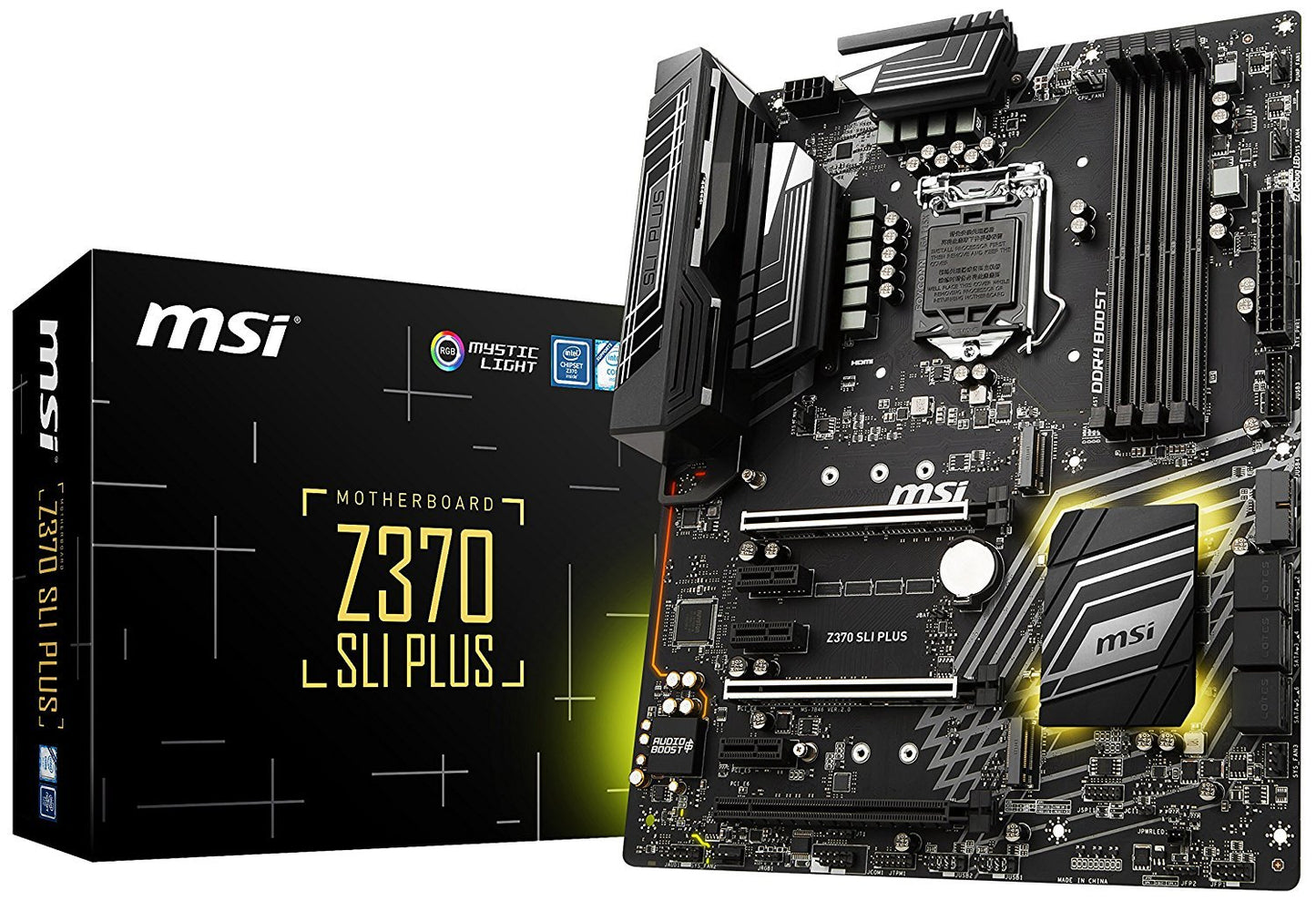MSI Z370 SLI PLUS Intel Compatible Motherboard for Desktop Computer/PC