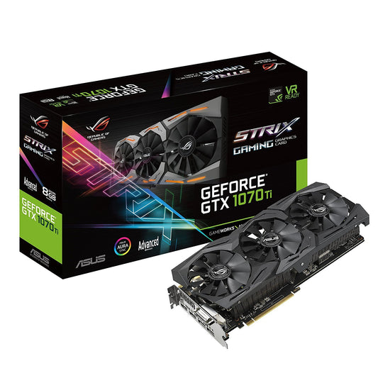 ASUS ROG Strix GeForce GTX 1070 Ti 8GB DDR5 Graphics Card for Gaming PC