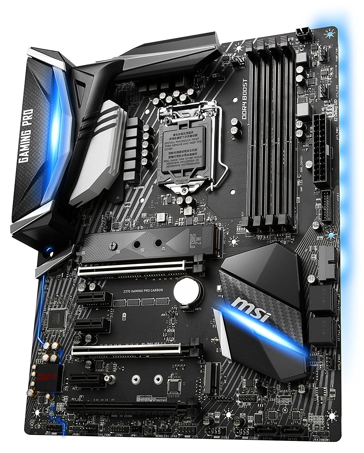 MSI Z370 Gaming PRO CARBON Intel Compatible Motherboard for Desktop Computer/PC