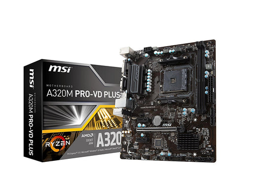 MSI A320M PRO-VD PLUS Compatible Motherboard for Desktop Computer/PC