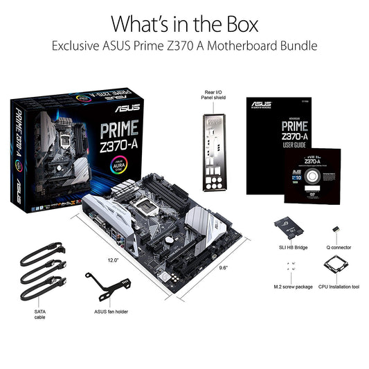 ASUS PRIME Z370-A LGA1151 Intel Compatible Motherboard for Desktop Computer/PC