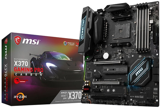 MSI X370 Gaming Pro Carbon Socket AM4 ATX Compatible Motherboard for Desktop Computer/PC