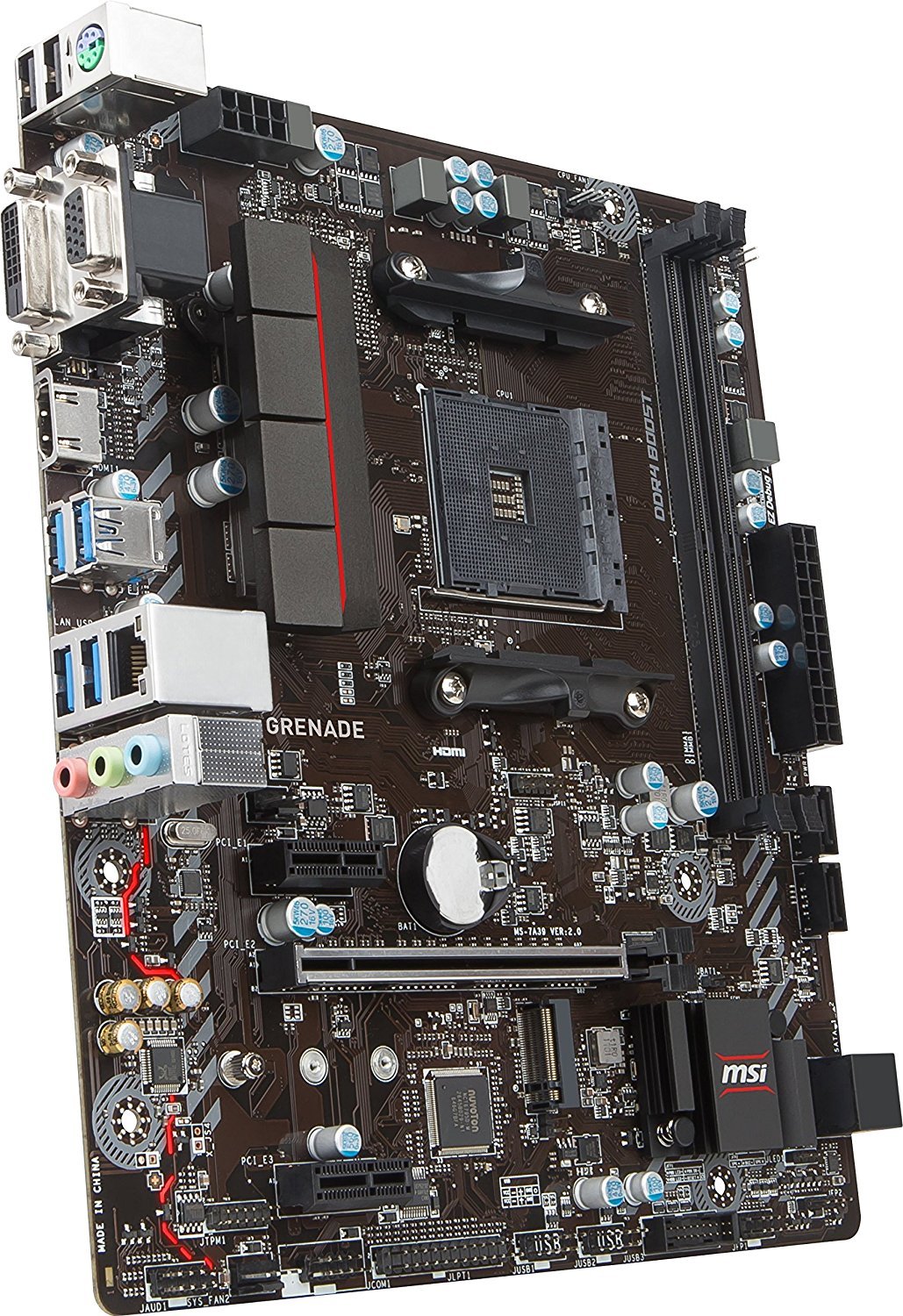MSI A320M GRENADE Compatible Motherboard for Desktop Computer/PC