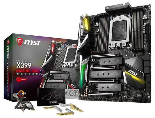 MSI X399 GAMING PRO CARBON AC AMD Compatible Motherboard for Desktop Computer/PC