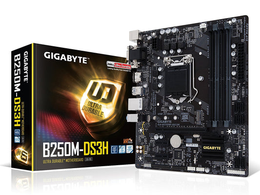 GIGABYTE B250M-DS3H Intel Compatible Motherboard for Desktop Computer/PC