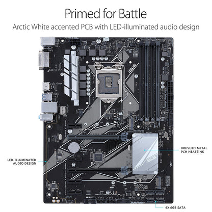 ASUS PRIME Z370-P LGA1151 Intel Compatible Motherboard for Desktop Computer/PC