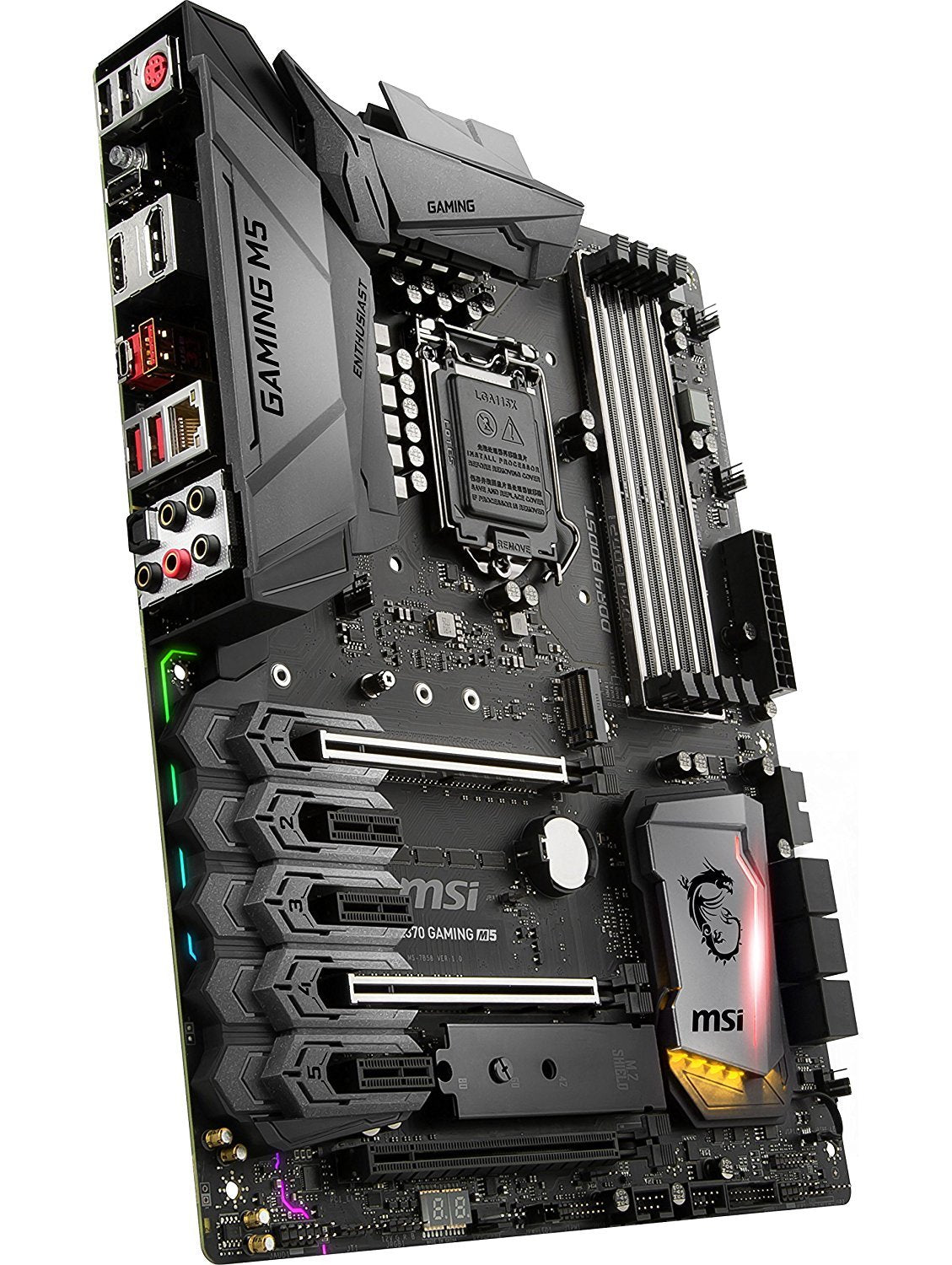 MSI Z370 GAMING M5 Intel Compatible Motherboard for Desktop Computer/PC