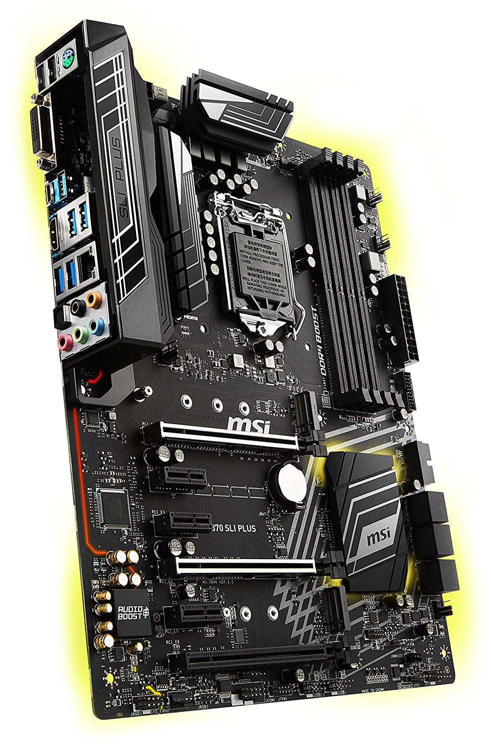 MSI Z370 SLI PLUS Intel Compatible Motherboard for Desktop Computer/PC