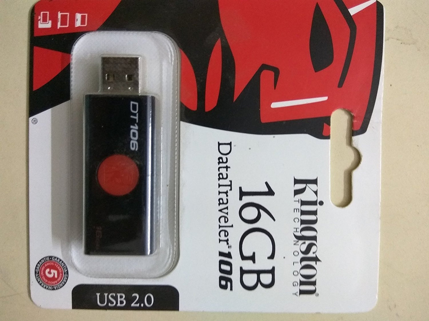 KINGSTON 16GB PLASTIC Pen Drive