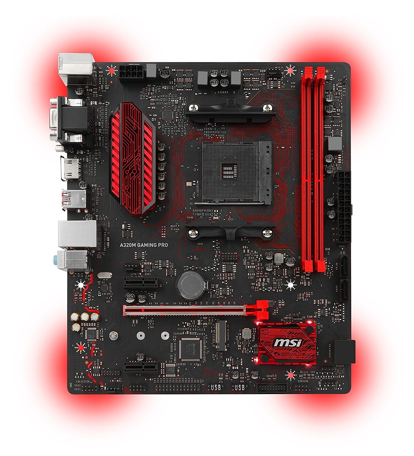 MSI A320M GAMING PRO AMD Compatible Motherboard for Desktop Computer/PC