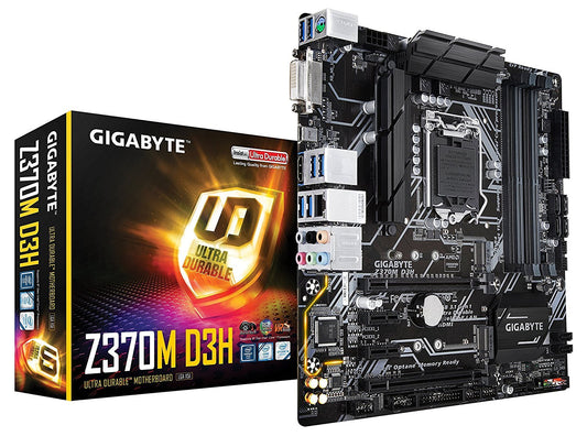 Gigabyte Z370M D3H LGA 1151 Intel Compatible Motherboard for Desktop Computer/PC