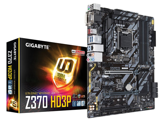 GIGABYTE Z370 HD3P LGA1151 Intel Compatible Motherboard for Desktop Computer/PC