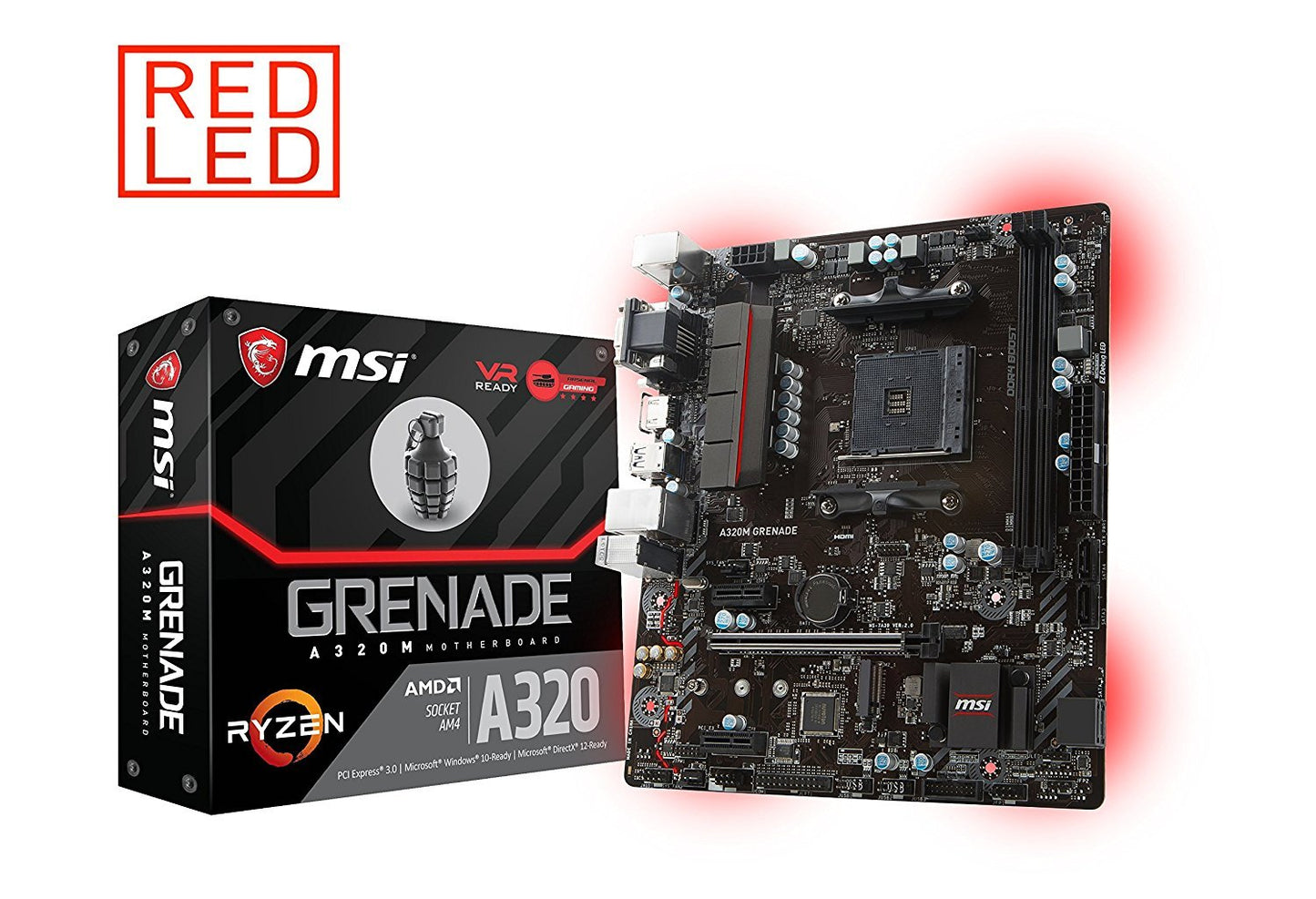 MSI A320M GRENADE Compatible Motherboard for Desktop Computer/PC
