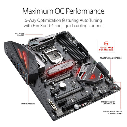 ASUS ROG MAXIMUS X HERO Intel Compatible Motherboard for Desktop Computer/PC