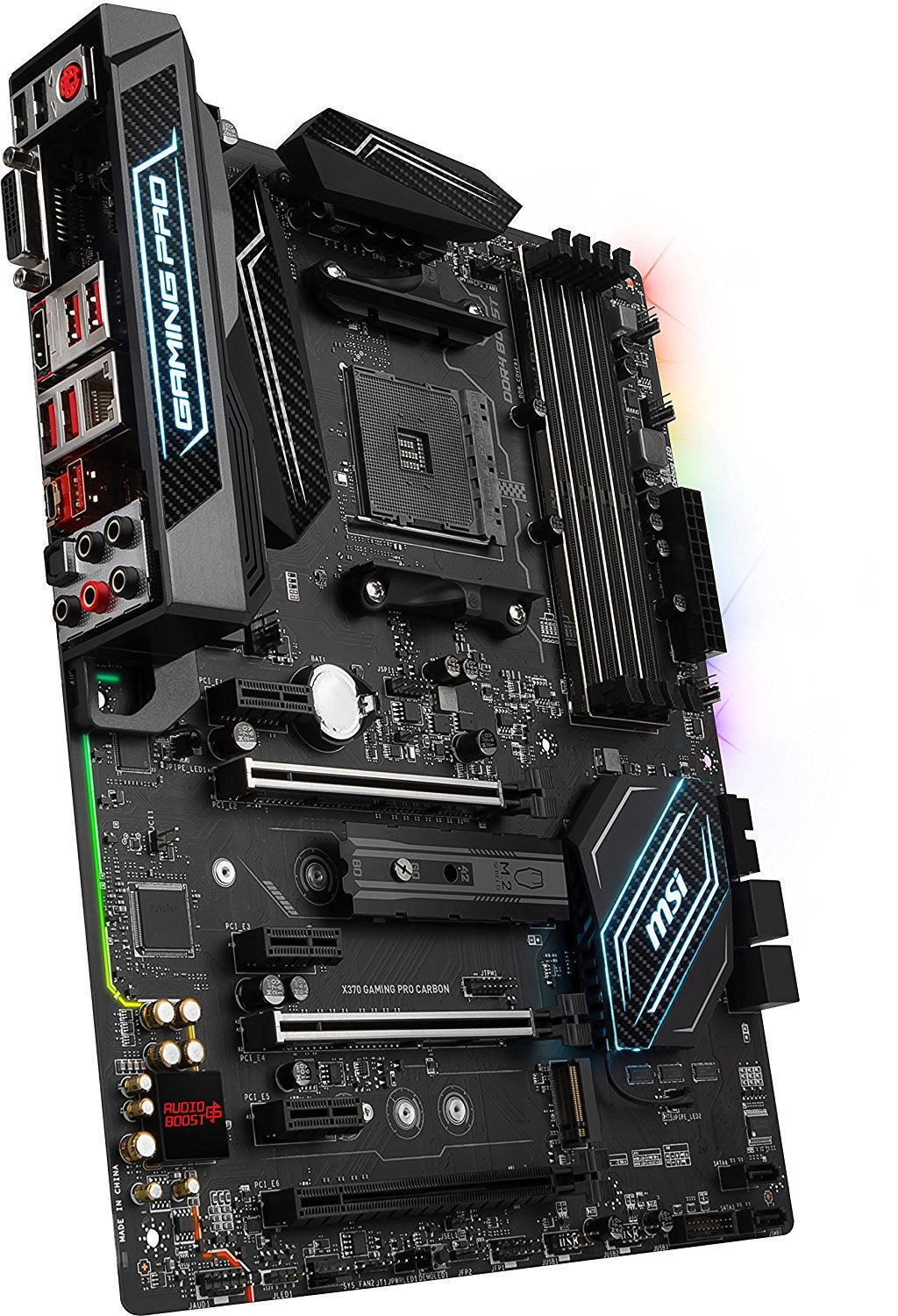 MSI X370 Gaming Pro Carbon Socket AM4 ATX Compatible Motherboard for Desktop Computer/PC