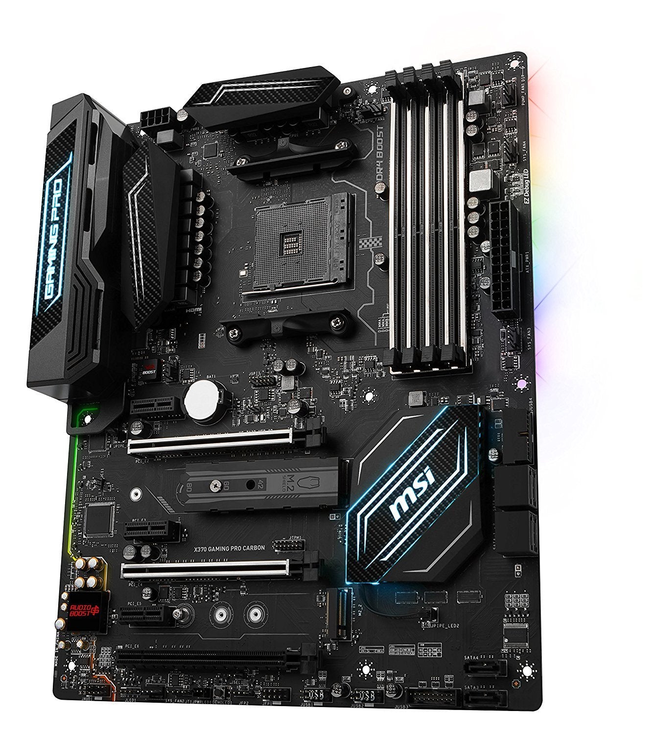 MSI X370 Gaming Pro Carbon Socket AM4 ATX Compatible Motherboard for Desktop Computer/PC