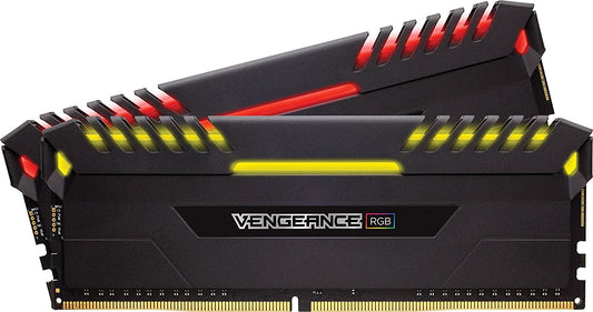 CORSAIR 16GB (2X8) DDR4 RGB (3200MHz) RAM for Desktop Computer/PC