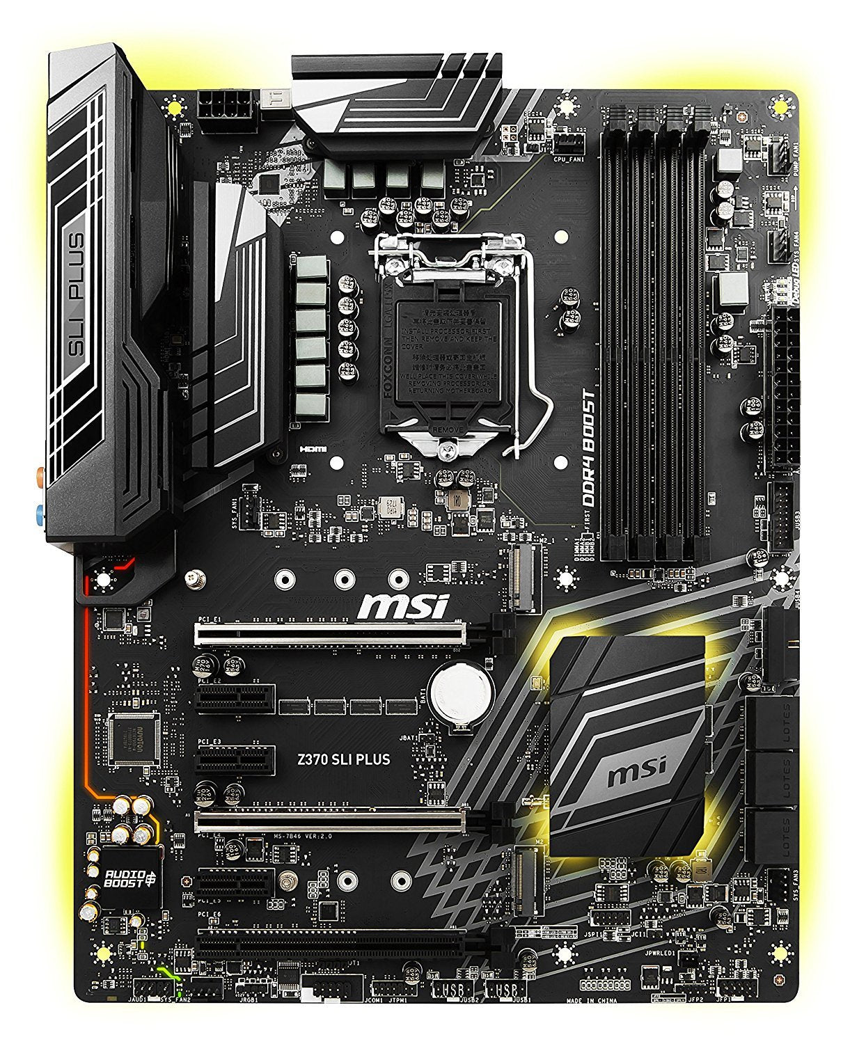 MSI Z370 SLI PLUS Intel Compatible Motherboard for Desktop Computer/PC