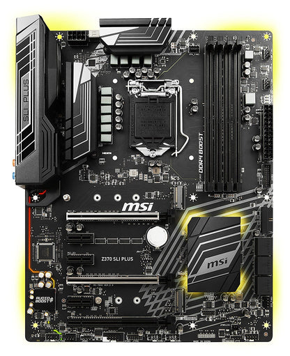 MSI Z370 SLI PLUS Intel Compatible Motherboard for Desktop Computer/PC