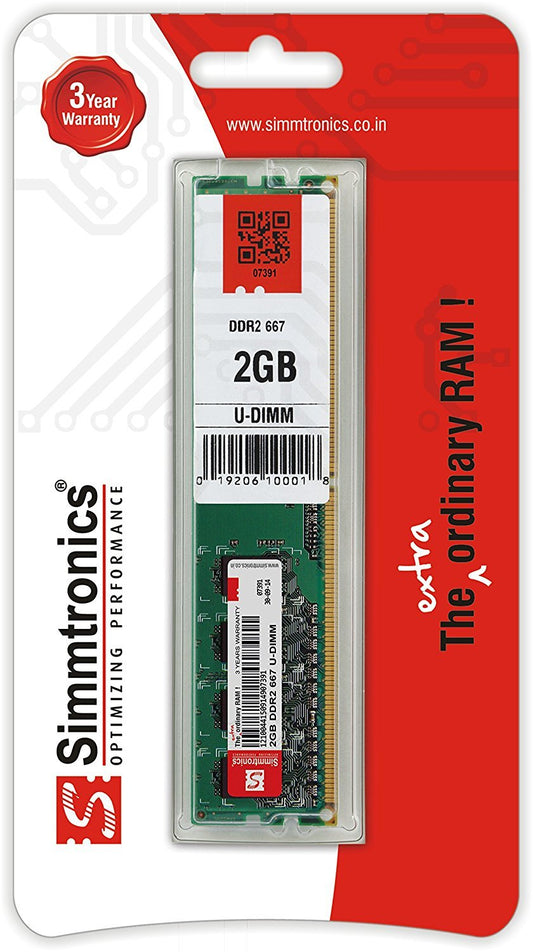 SIMMTRONICS 2GB DDR2 RAM for Desktop Computer/PC