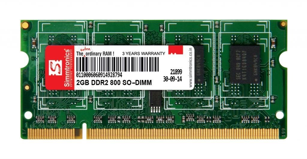 SIMMTRONICS 2GB DDR2 RAM for Laptop