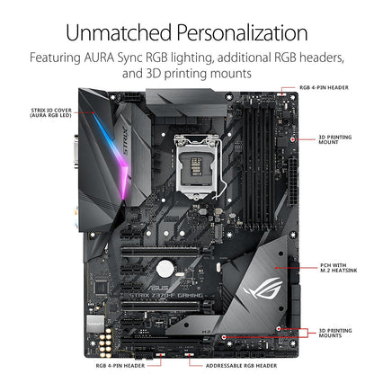 ASUS ROG STRIX Z370-F GAMING Intel Compatible Motherboard for Desktop Computer/PC