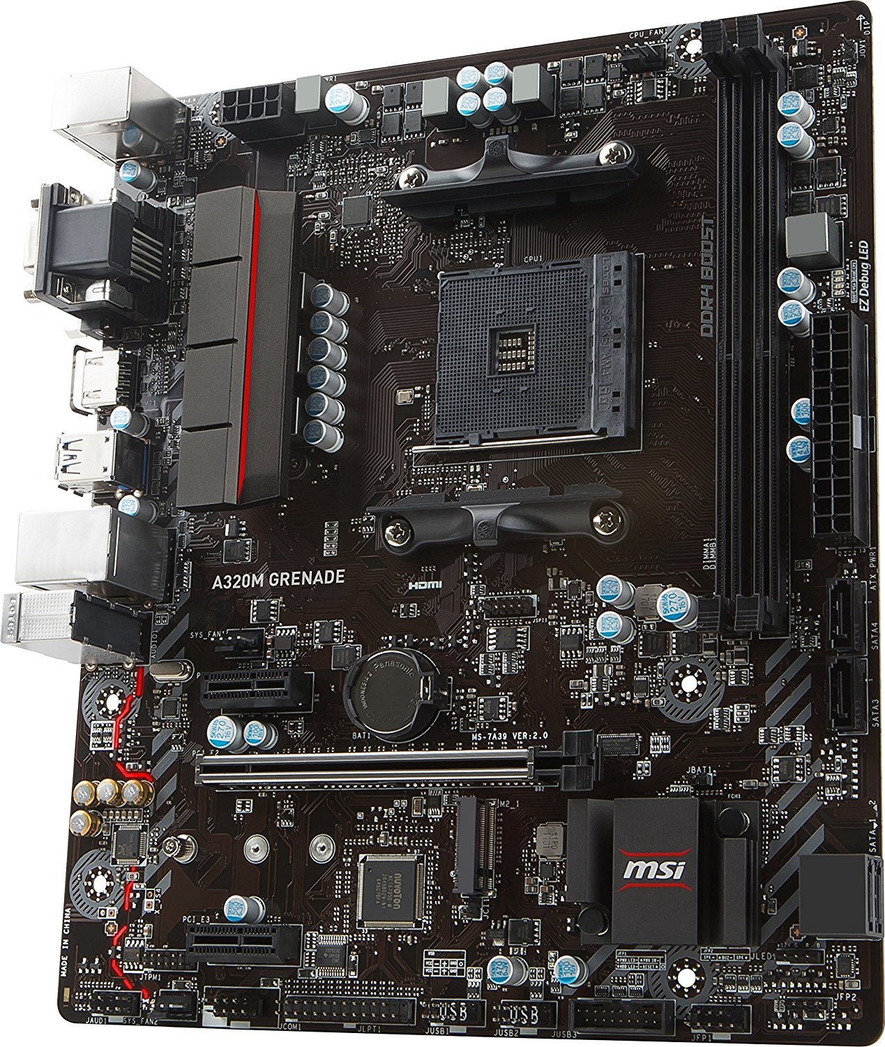 MSI A320M GRENADE Compatible Motherboard for Desktop Computer/PC